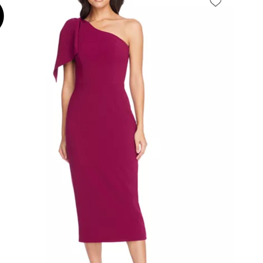 Dress the Population "Tiffany" One Shoulder Dress- Size M
